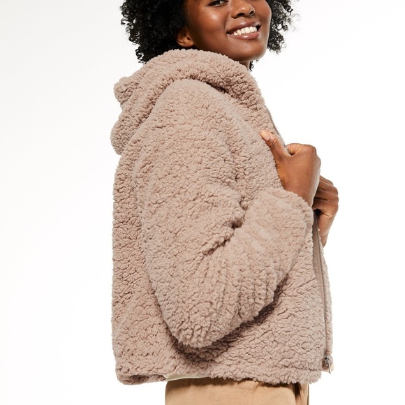 Hooded Zip Up Teddy Jacket - Picture 1 of 10